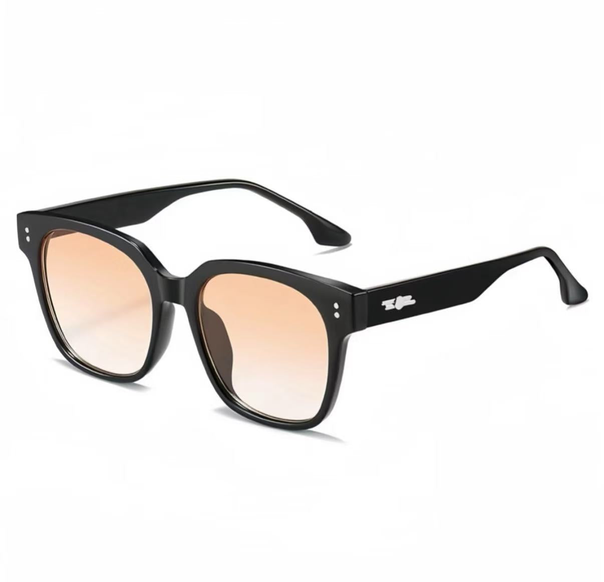 Sonnenbrille mit echte Leder Etui sowie Brillenputztuch