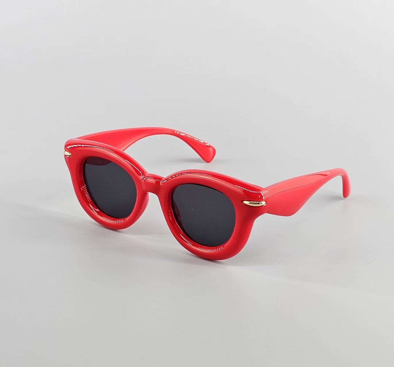Sonnenbrille mit echte Leder Etui sowie Brillenputztuch
