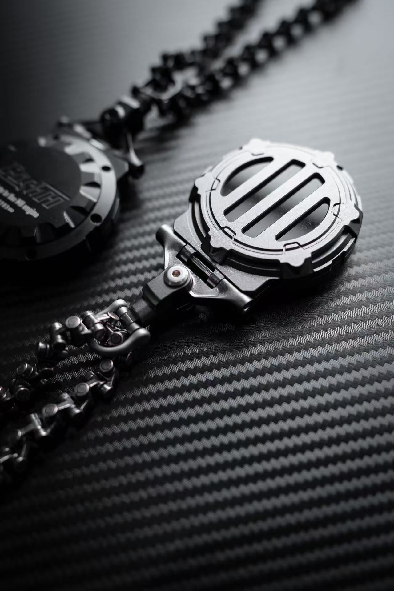 Премиальный индукционный ключ-чехол из алюминия с ЧПУ – совместим с H-D Touring, Softail и Sportster