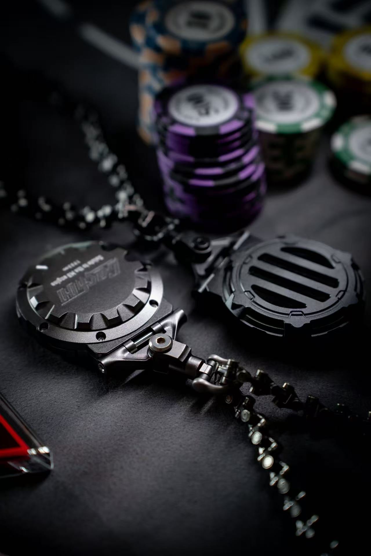 Премиальный индукционный ключ-чехол из алюминия с ЧПУ – совместим с H-D Touring, Softail и Sportster