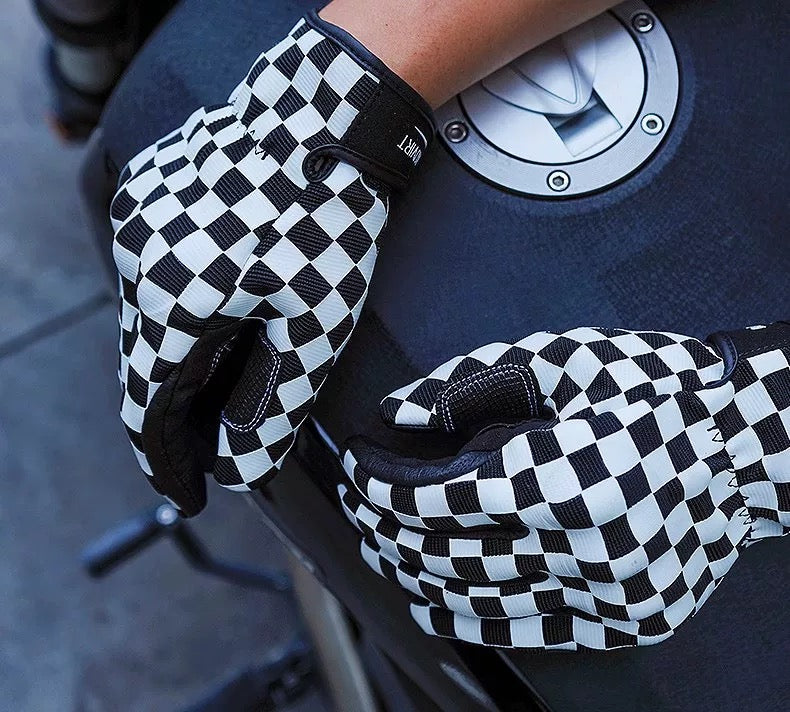 Motorradhandschuhe aus echte Leder Vintage Bobber Gangster Style