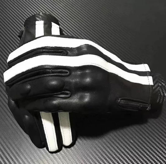 Motorradhandschuhe aus echte Leder Vintage Bobber Gangster Style